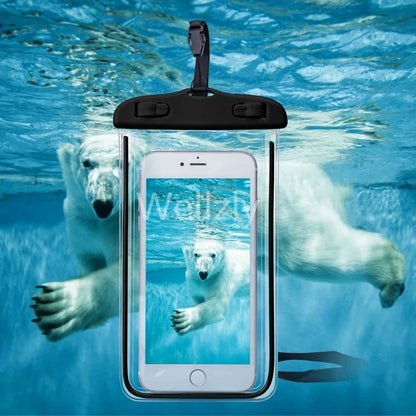 Universal Waterproof Phone Case – Underwater Protector Pouch for iPhone 12 Pro, XS Max, XR, and More – Perfect for Swimming and Water Activities